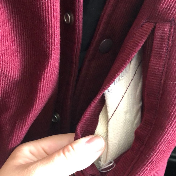 Vintage burgundy corduroy jacket - Picture 6 of 6